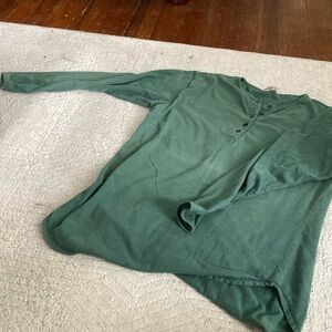 faded wintergreen long sleeved shirt